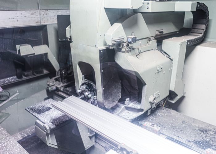 Factory machine area cleaning